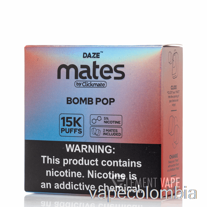 Vape Desechable 7 Daze Mate Pods Bomba Pop